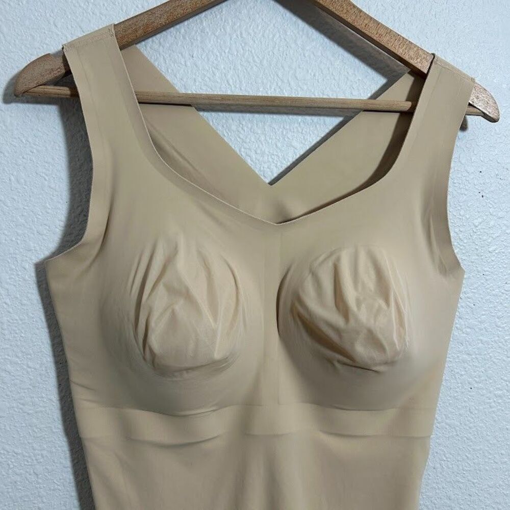 Evelyn & Bobbie Defy Bra Tank XL Nude Tan EB Core Seamless Camisole Shapewear - Picture 4 of 6